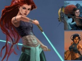 Disney Princesses Reimagined as Jedi Warriors