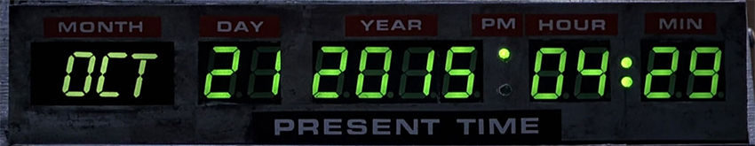 Back to the Future Day October 21, 2015 #BTTF2015