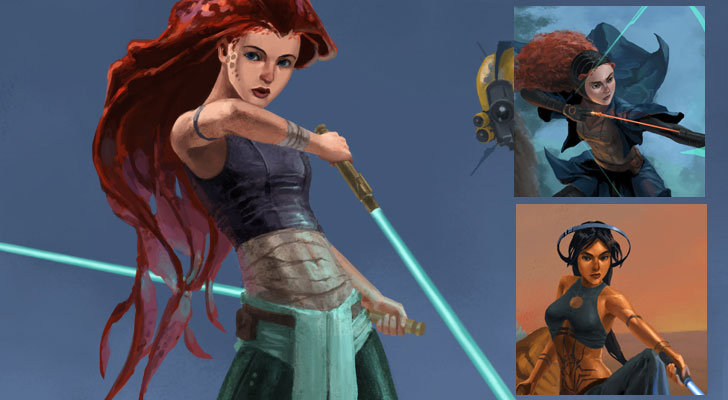 Disney Princesses Reimagined as Jedi Warriors
